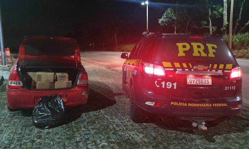 Grupo suspeito de furtar supermercado é detido pela PRF na BR-101