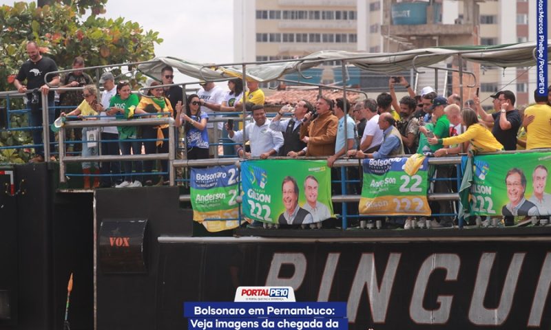 Bolsonaro em Pernambuco: Veja imagens da chegada da motociata a Caruaru