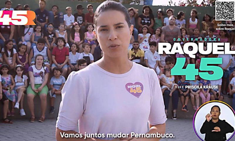 Candidata ao governo de PE, Raquel Lyra grava primeiro vídeo após morte do marido