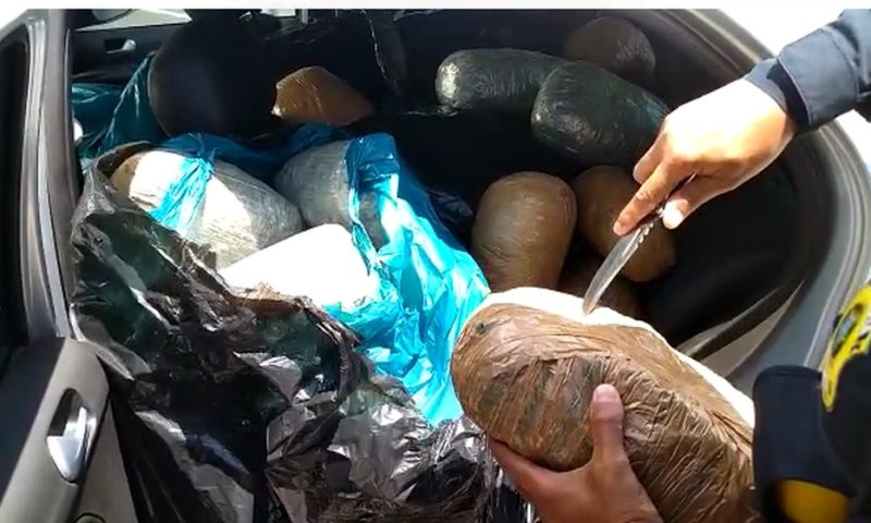 Polícia Rodoviária Federal apreende 100 kg de maconha em PE