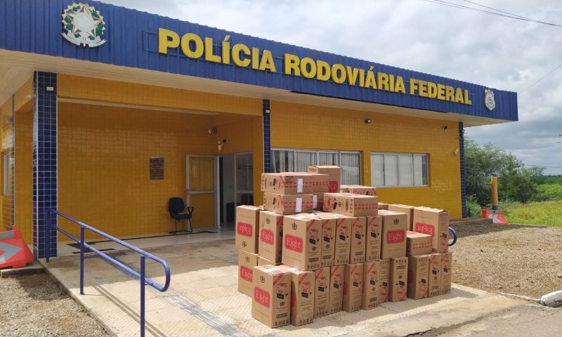 PRF apreende 275 mil maços de cigarro contrabandeado em PE