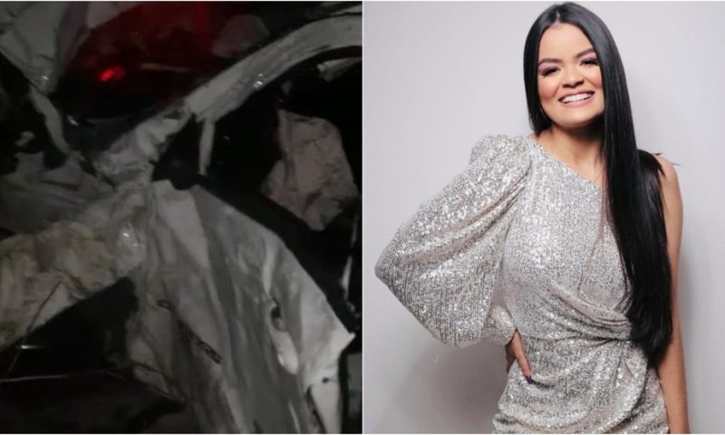 Acidente de carro com cantora de forró Danieze Santiago deixa um morto no Ceará