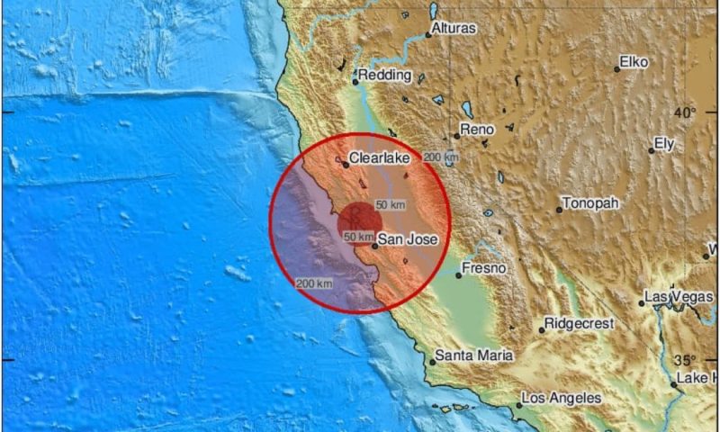 Terremoto de intensidade 6,4 atinge Califórnia e deixa 2 mortos