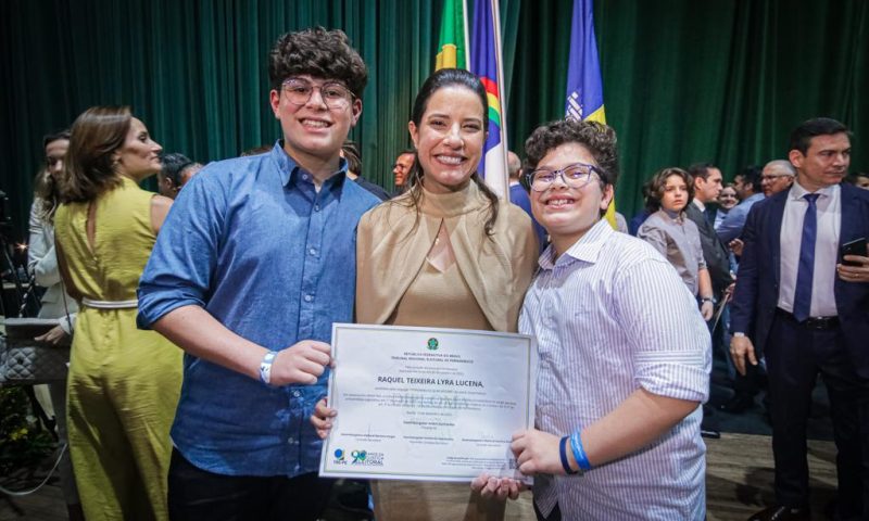 Governadora eleita de Pernambuco, Raquel Lyra é diplomada pelo TRE-PE