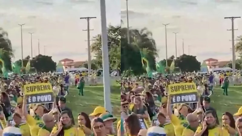 Horas antes da diplomação de Lula, bolsonaristas se aglomeram em frente ao Palácio da Alvorada