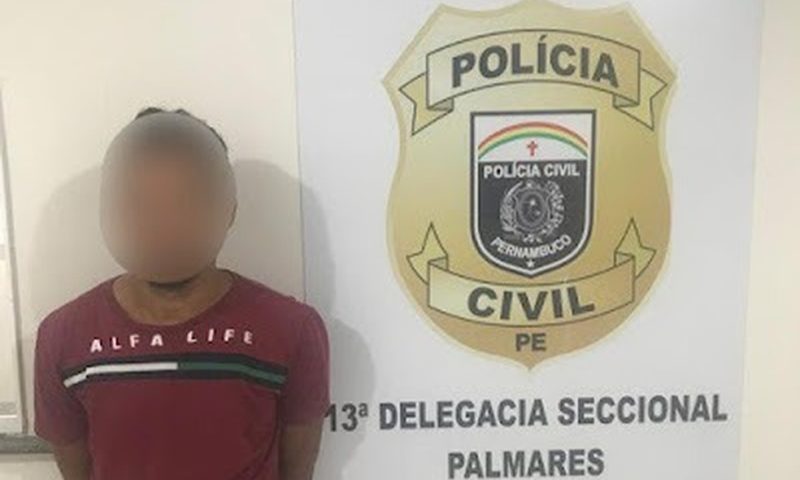 Jovem de 22 anos é preso suspeito de estuprar adolescente em Catende na Mata Sul