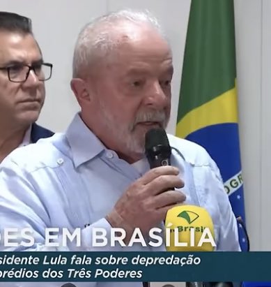 Lula decreta intervenção federal em Brasília após atos terroristas