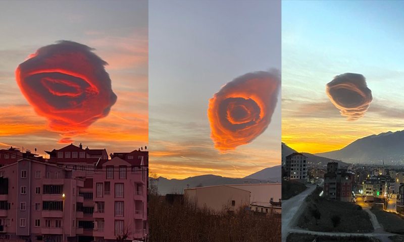 (VÍDEO) Imagens impressionantes de “nuvens Ovni” surge e assusta moradores na Turquia