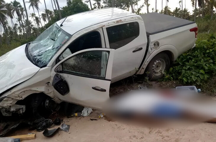 Motorista morre ao perder controle da direção e capotar carro em Barreiros,PE