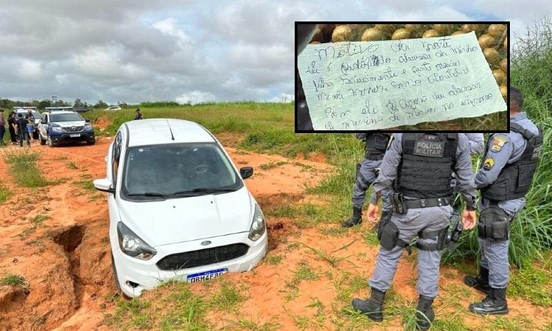 Motorista de aplicativo é achado morto com bilhete “abusou da minha filha”