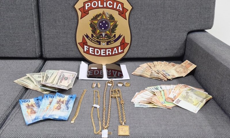 Esquema de lavagem de dinheiro: Operação da PF prende 6 suspeitos e apreende armas, joias e dinheiro
