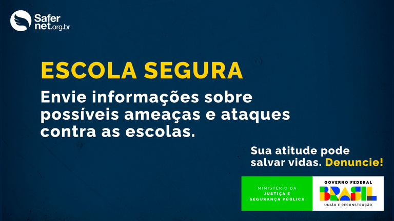 Governo cria canal de denúncia contra ataques nas escolas