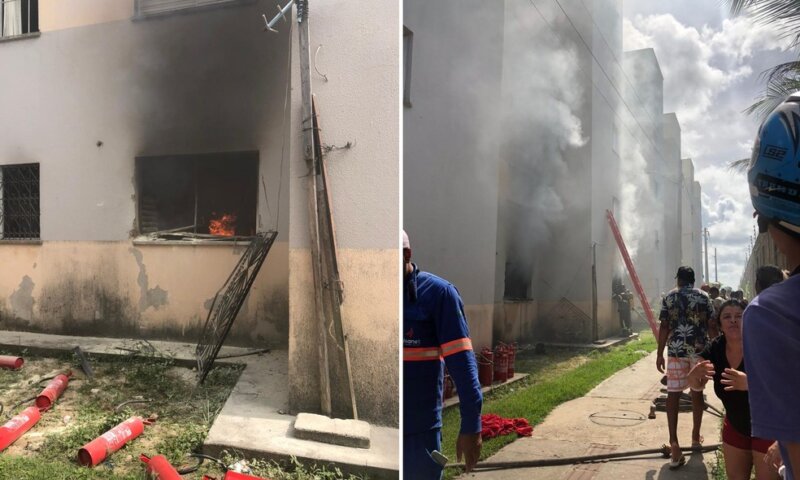 Três morrem durante incêndio em condomínio em Maceió