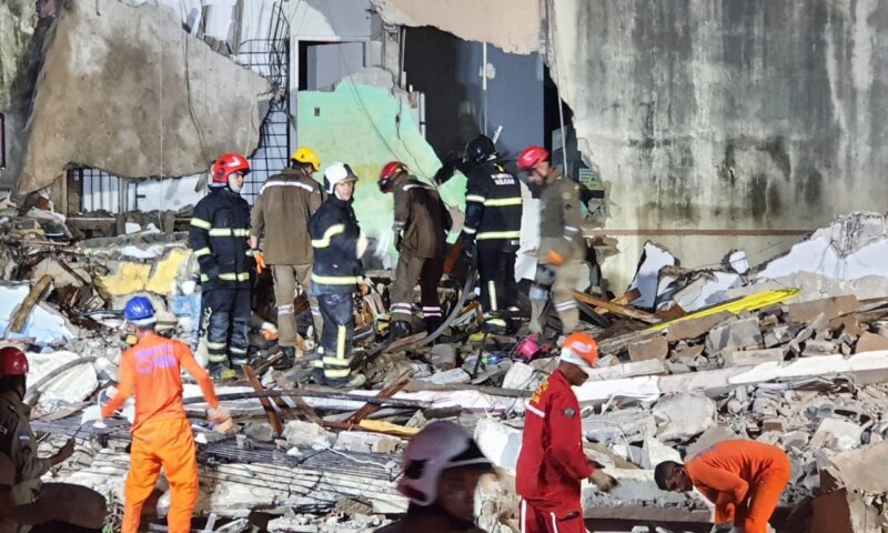Sobe para três o número de mortos em desabamento em Olinda