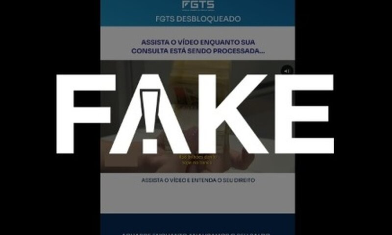 É FALSA:Publicação que promete ‘FGTS desbloqueado’ e propõe compra de aplicativo