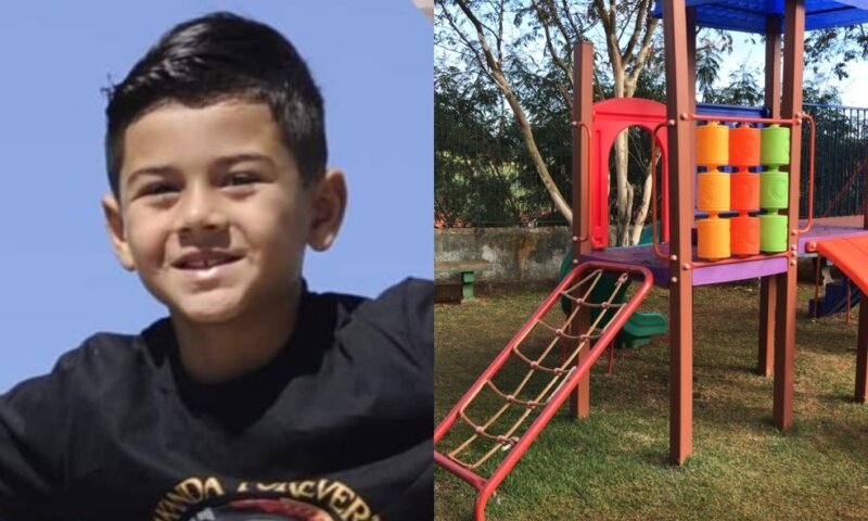 Menino de 7 anos morre ao cair de playground dentro de escola