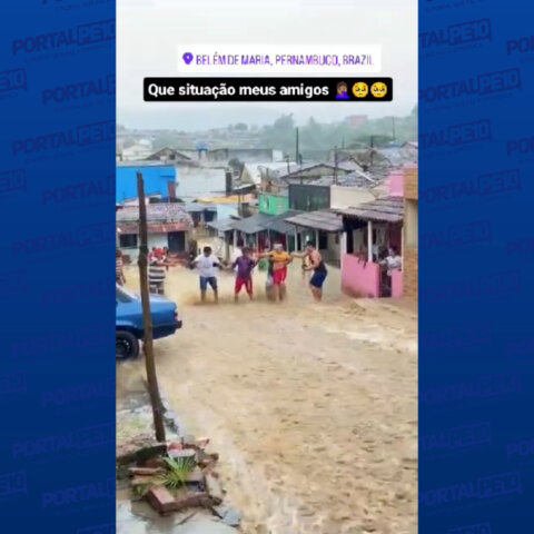 VIDEO:Fortes chuvas são registradas em cidades da região Mata Sul