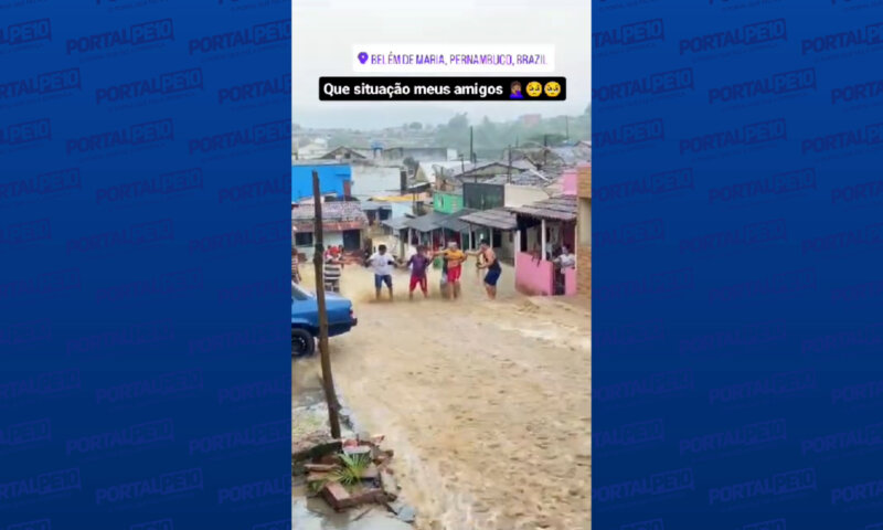 VIDEO:Fortes chuvas são registradas em cidades da região Mata Sul