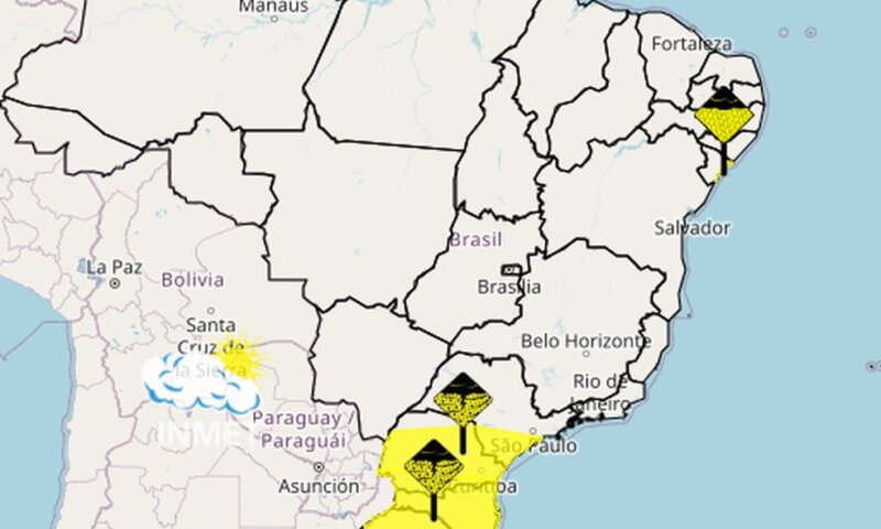 Oito estados estão em alerta para tempestades e ciclones: “Perigo potencial”