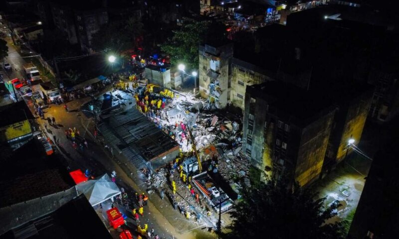 Três irmãos, de 5, 8 e 12 anos, morreram em desabamento de prédio