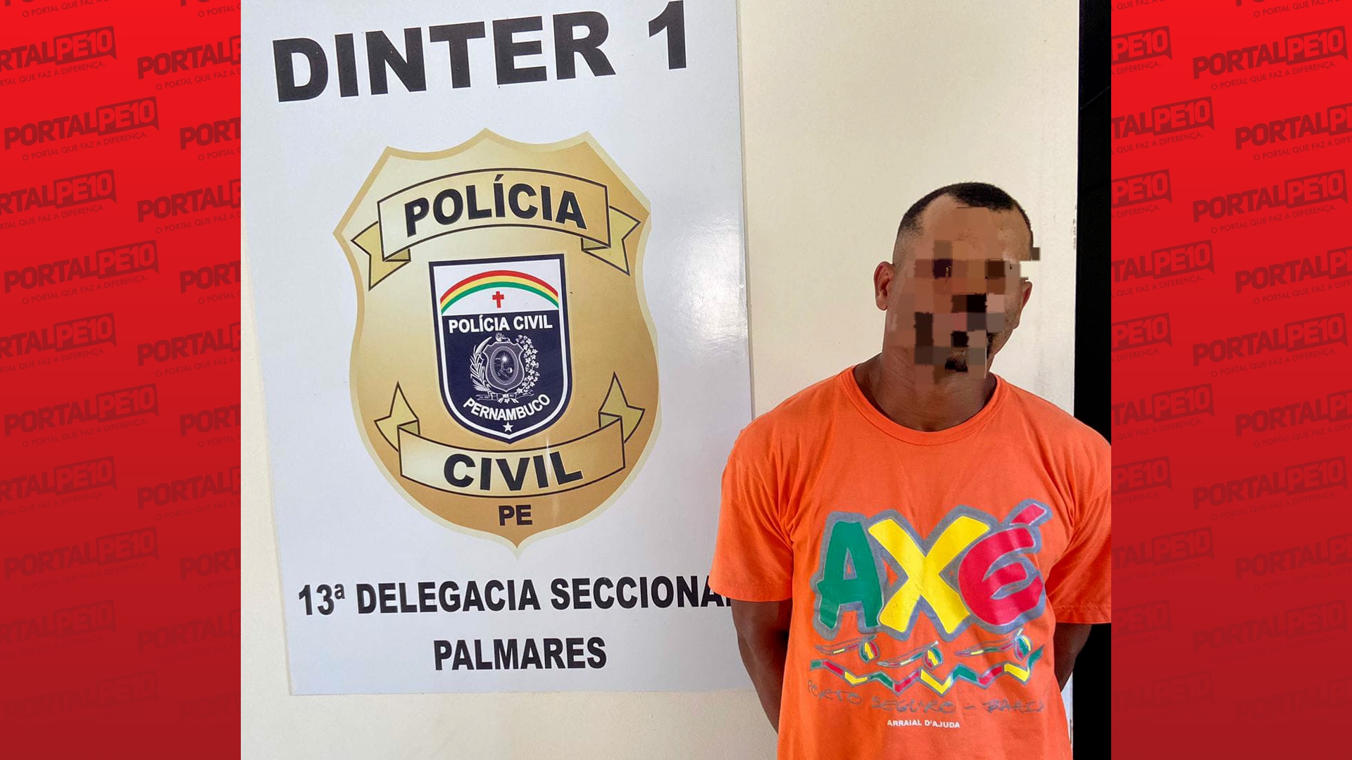 Em Palmares, padrasto é preso suspeito de estupro contra enteada de 13 anos em Goiás