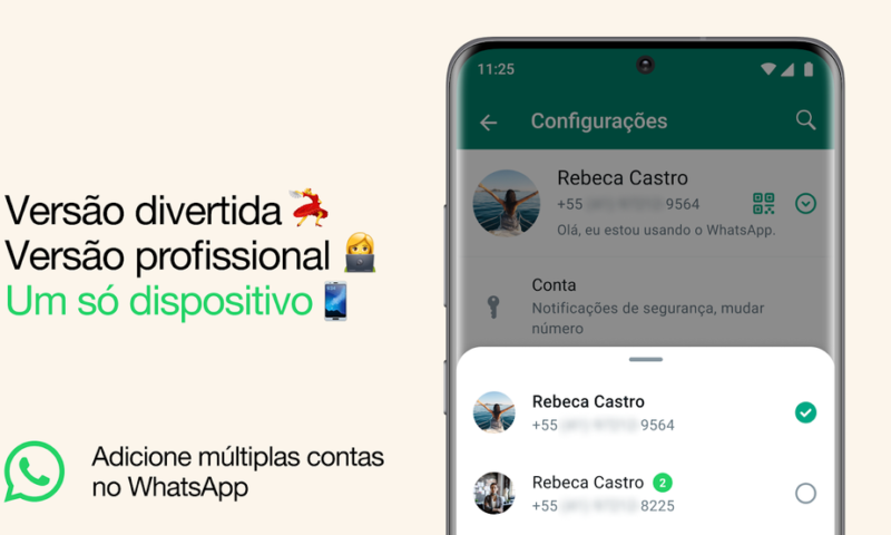 Saiba como usar duas contas diferentes de WhatsApp no mesmo celular