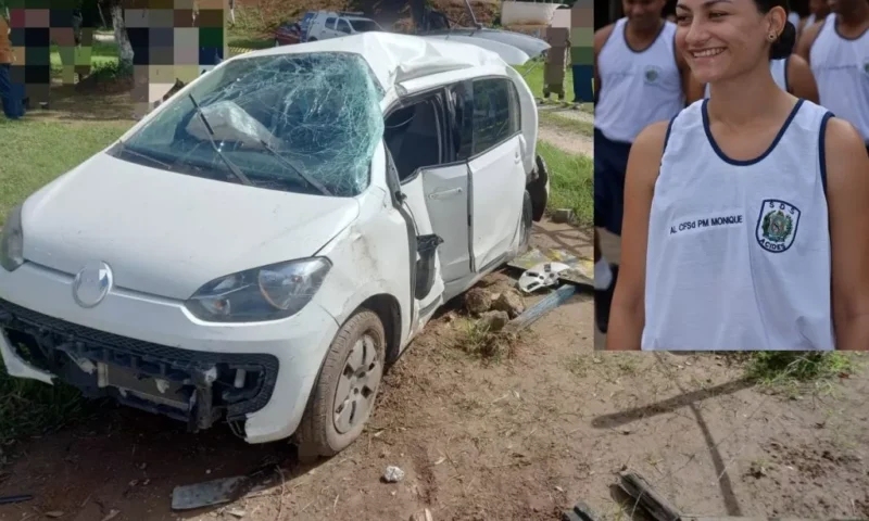 Tenente da PM morre em acidente de carro na BR-408 em PE