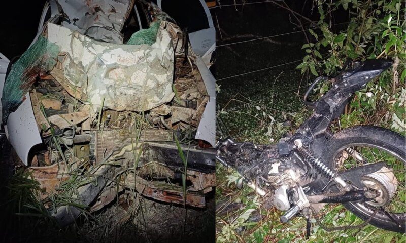 Tragédia: Vereador e outras duas pessoas morrem em acidente entre carro e moto na BR-418