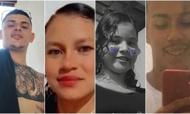 Vítimas de chacina foram rendidas e colocadas lado a lado em praça pública