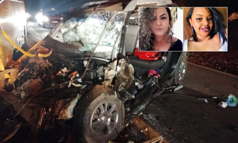 Mãe, filha e amiga morrem após carro atropelar vaca solta; filho está em estado grave