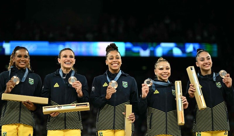 Olimpíadas Paris 2024: Brasil leva bronze inédito na ginástica feminina