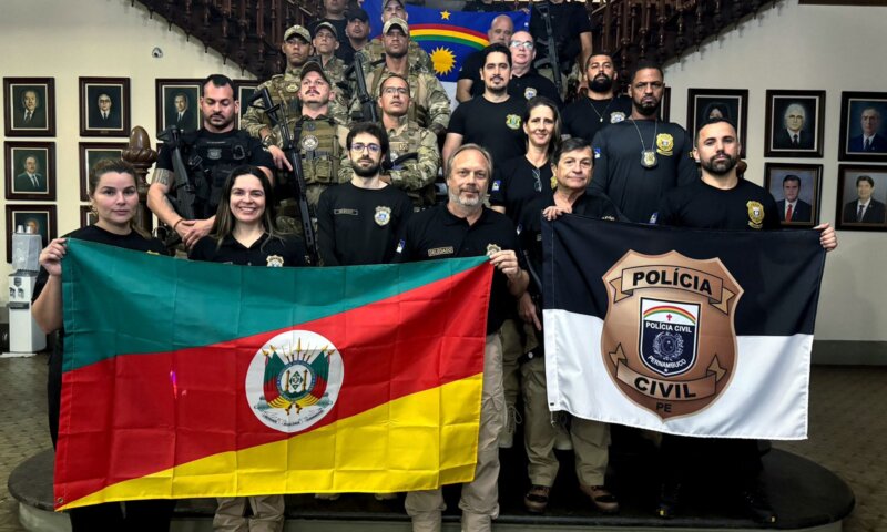 Governo de Pernambuco envia policiais civis para reforçar a segurança e o atendimento no Rio Grande do Sul