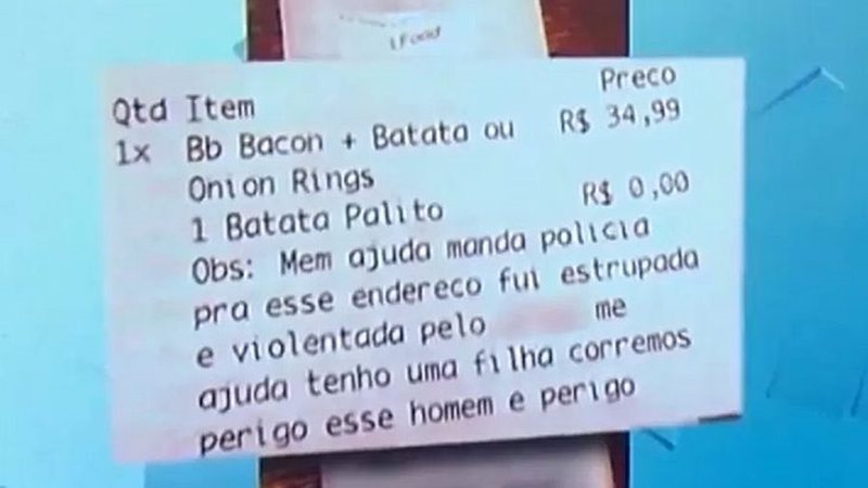 Mulher pede socorro por delivery e homem é preso por estupro;entenda