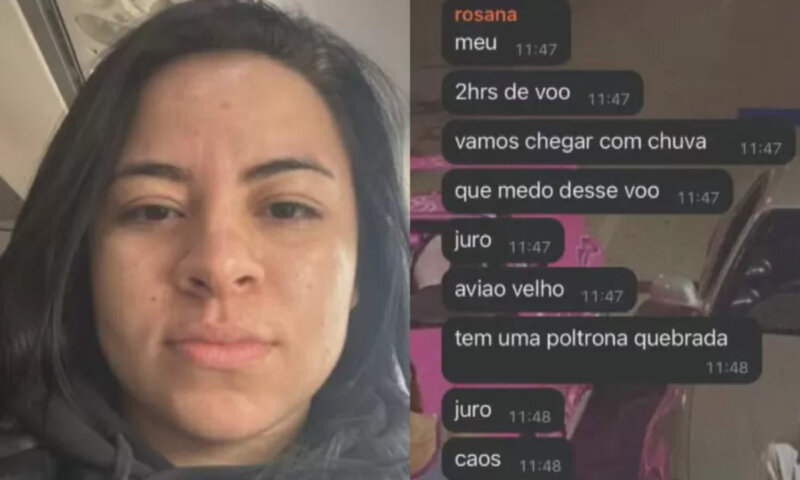 Jovem enviou mensagem dentro do avião a família antes de acidente: ‘medo desse voo’