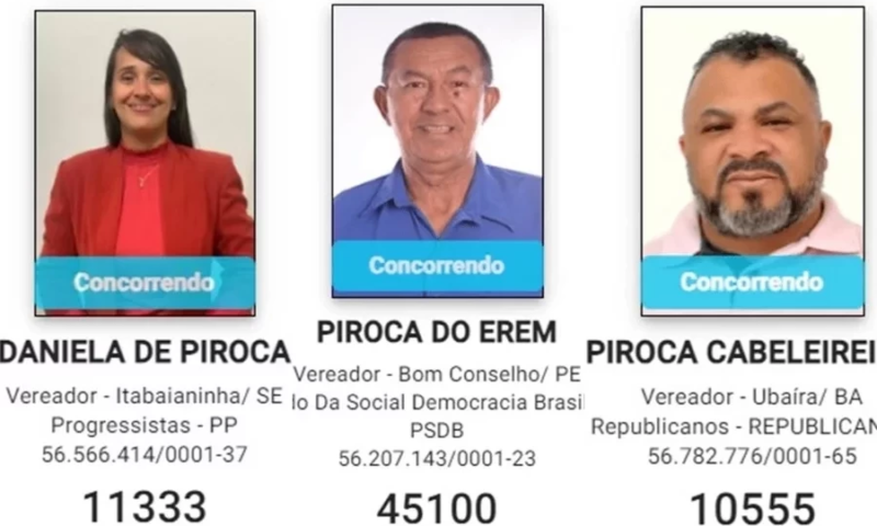 ‘Piroca’ no Nordeste! Candidatos ousam no nome para se destacar nas eleições de 2024