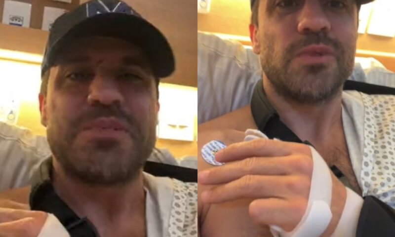 Após alta, hospital divulga boletim médico: ‘traumatismo no punho direito’ sem maior complicação’