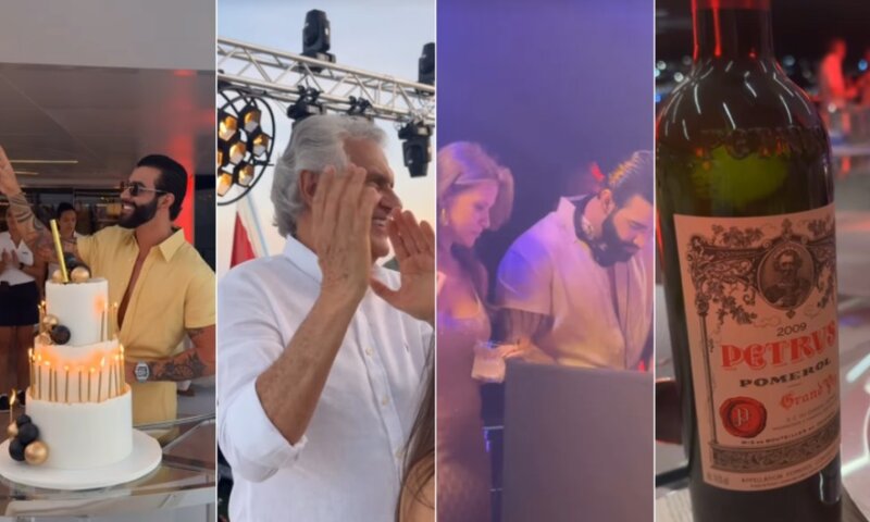 Iate de R$ 1 bilhão, vinho de R$ 80 mil, políticos: como foi o aniversário de Gusttavo Lima na Grécia