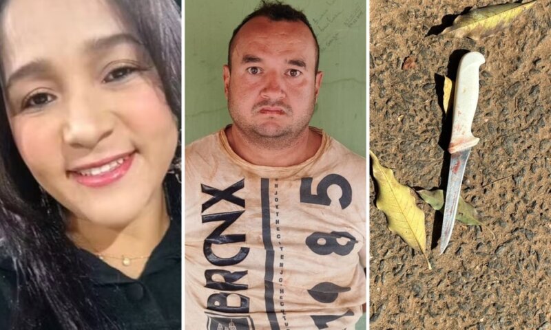 Vídeo de crime brutal! Açougueiro mata ex-companheira com mais de 30 facadas no meio da rua