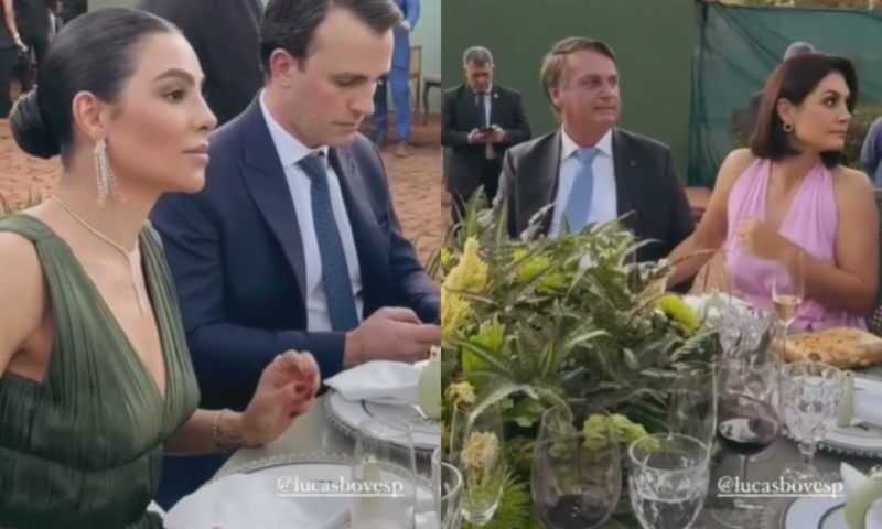 Durante festa com presença de Bolsonaro e Michelle, Cíntia Chagas afirma que foi expulsa por Lucas Bove