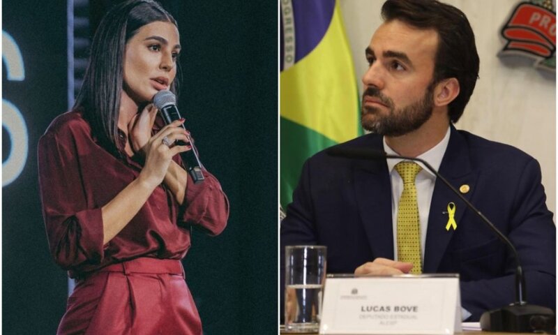 Cíntia Chagas pede prisão do ex-marido deputado Lucas Bove após acusá-lo de agressão