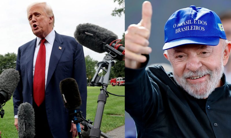 Após tarifaço,Trump diz que Lula pode falar com ele quando quiser e que ‘ama o povo do Brasil’