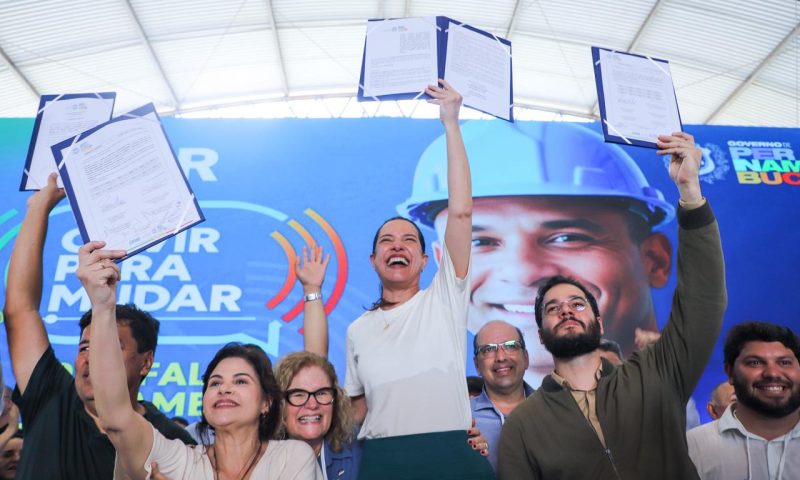 Raquel Lyra anuncia pacote que destina R$ 161 milhões para obras de mobilidade na RMR