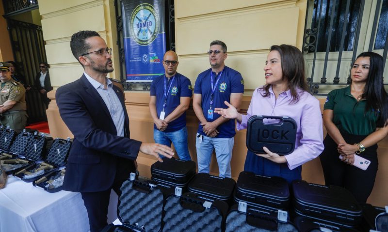 Governadora Raquel Lyra promete câmeras corporais para policiais militares de Pernambuco em até 6 meses