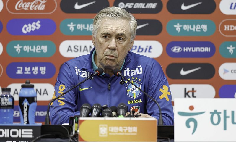 Ancelotti rasga elogios à atuação da Seleção em goleada de 5 a 0 sobre a Coreia:“Jogo completo”