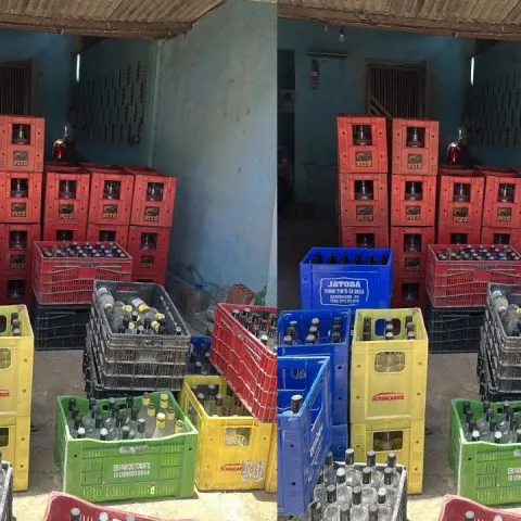 Policiais do 10º BPM de Palmares descobrem fábrica clandestina de bebidas na Mata Sul