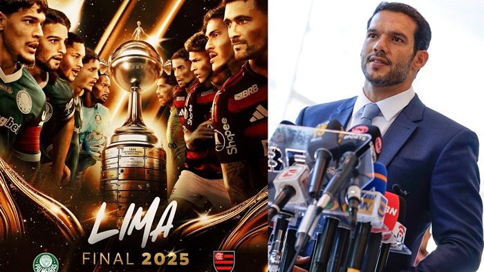 CBF avalia trazer final da Libertadores para o Brasil, diz presidente Samir Xaud