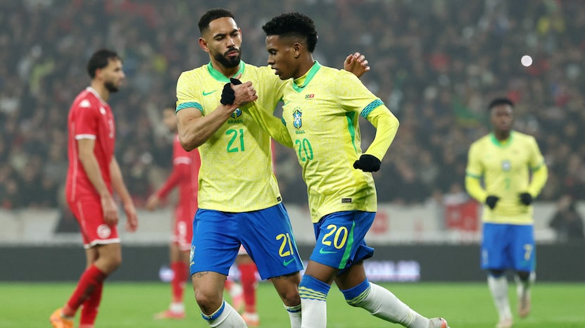 Estêvão marca, Paquetá isola pênalti, e Brasil esfria expectativas em empate com a Tunísia