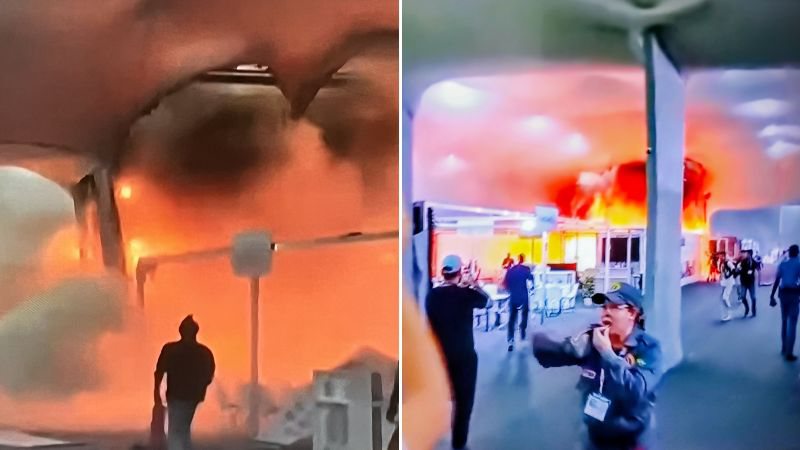 Incêndio de grandes proporções atinge pavilhão da COP30 em Belém