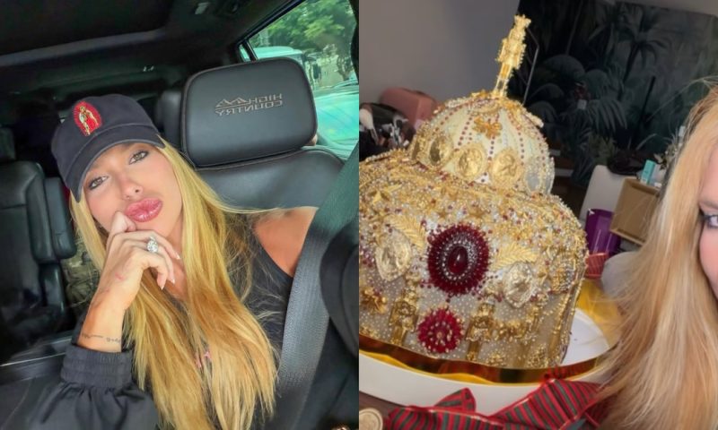 Virginia mostra panetone de luxo de R$ 6 mil comprado para irmão de Vini Jr