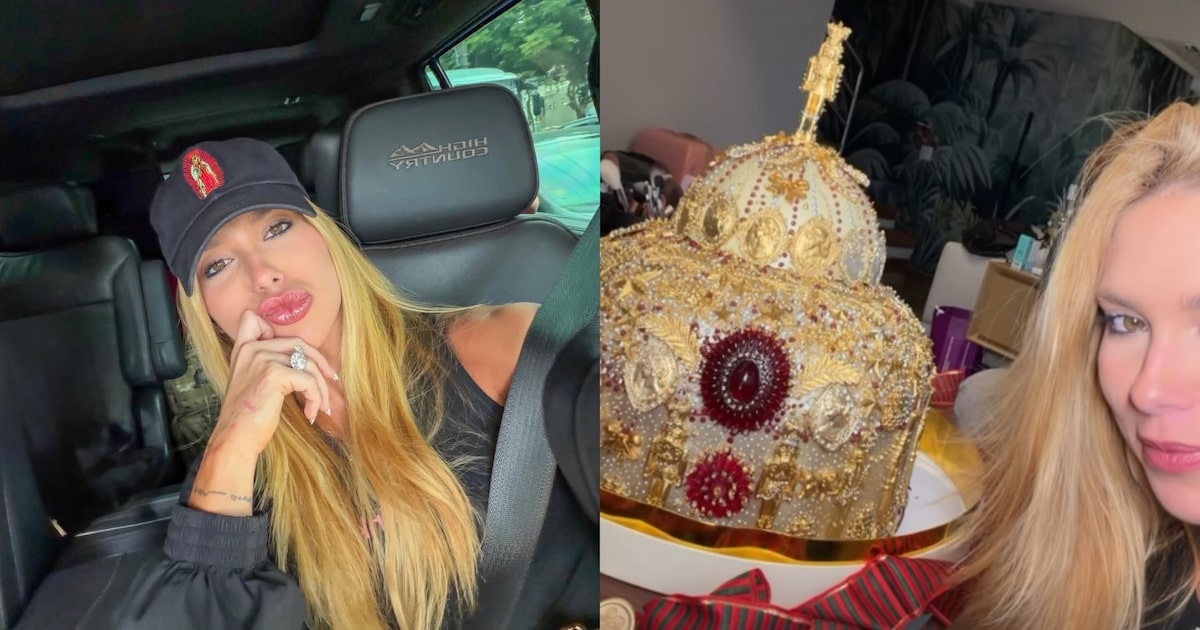 Virginia mostra panetone de luxo de R$ 6 mil comprado para irmão de Vini Jr